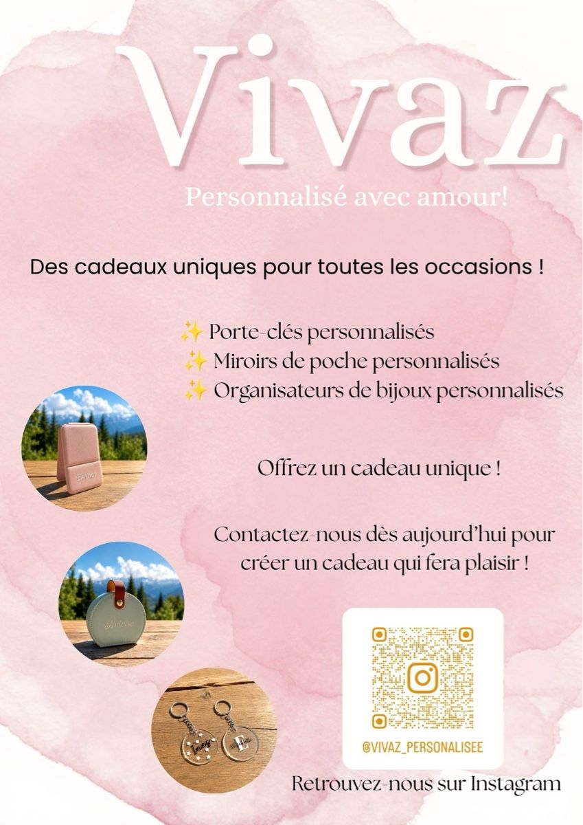 Specchi: Miroir de poche personnalisé  – Nuovo (secondo la descrizione) da Aminona venduto da vivaz_personnalise 6
