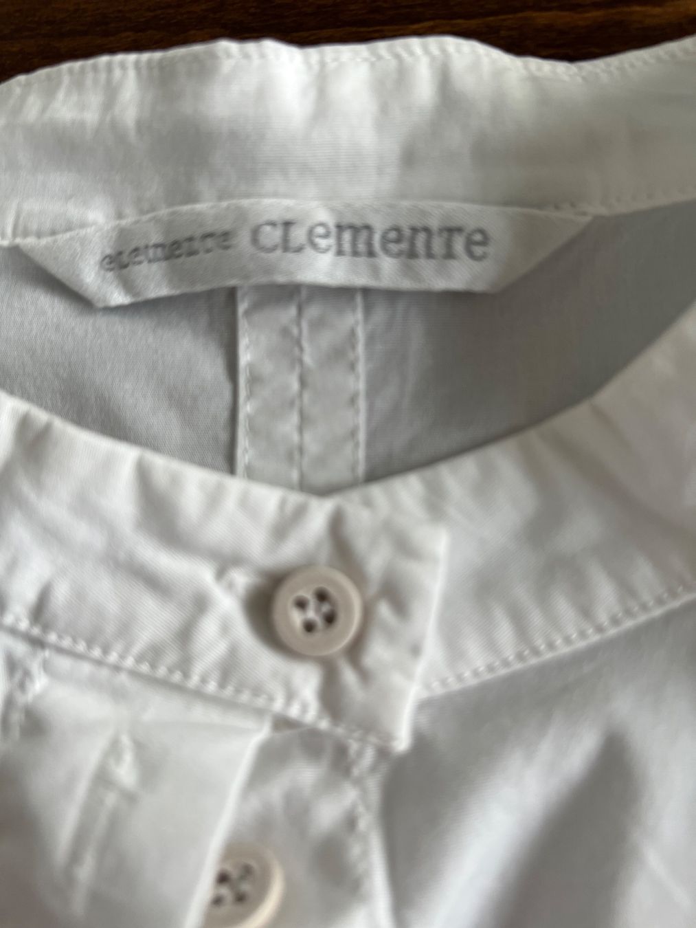 Blusen: Clemente- Weisse Longhemd Stehkragen, Gr. 46/48 – Gebraucht aus Ebmatingen von Mistelu 3
