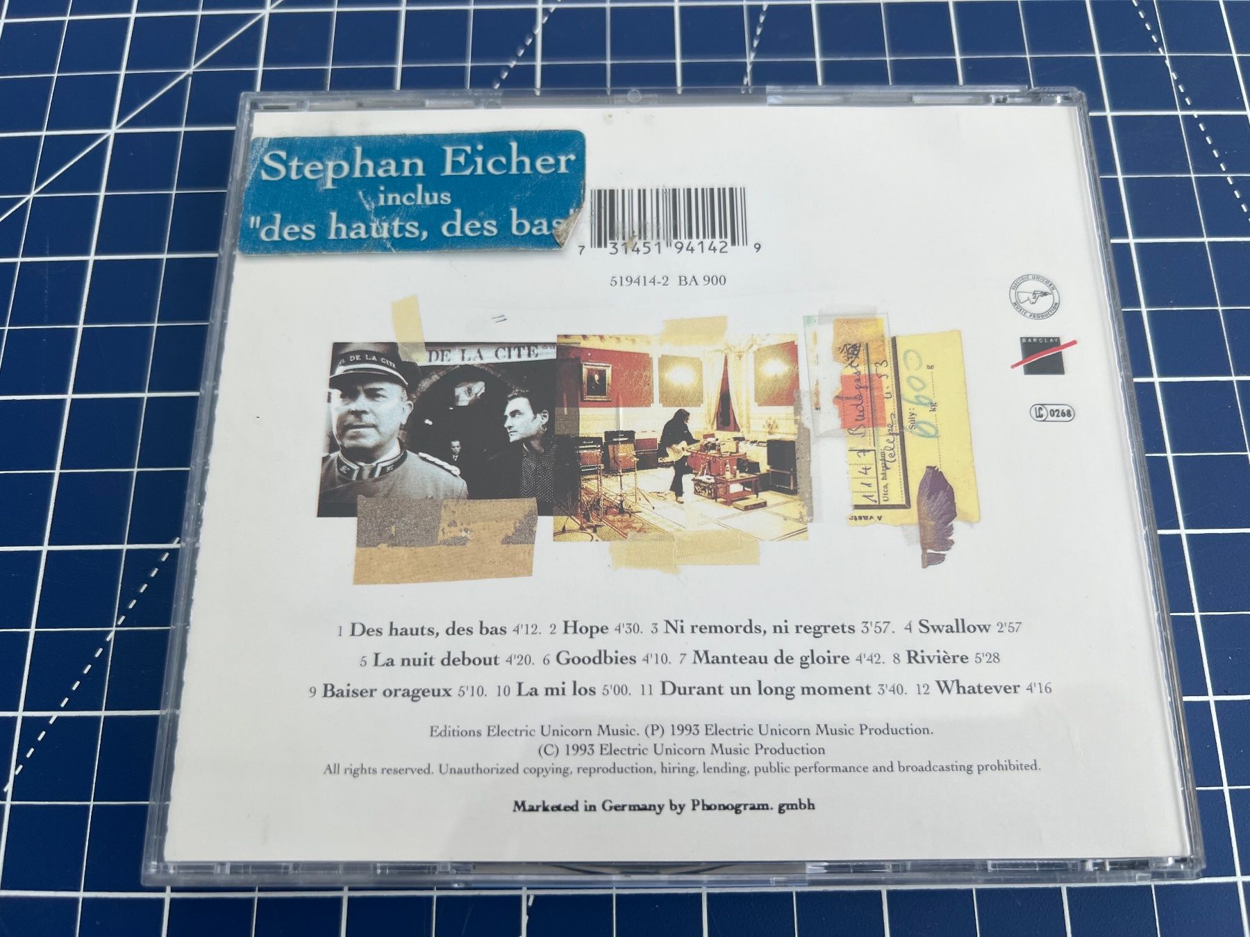 CD: Stephan Eicher – Carcassonne – Usato da st.gallen venduto da sophiephie 2