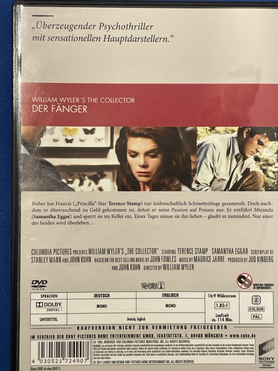 Tutti i DVDs: Der Fänger (1965)   Selten! – Usato da Waldenburg venduto da Mimily33 1