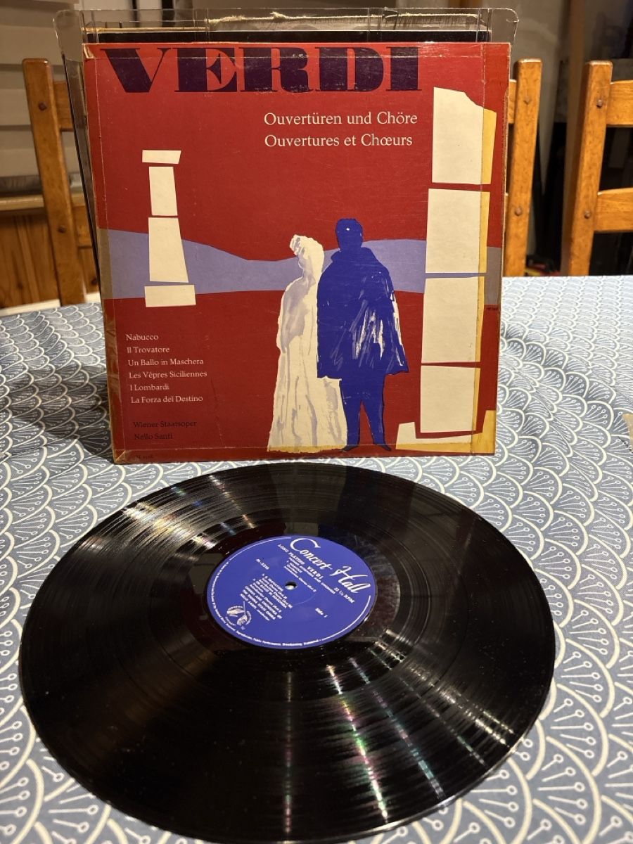 Dischi in vinile: Disque Vinyle VERDI Ouvertures et Choeurs 33T – Usato da Ste-Croix venduto da choupy60