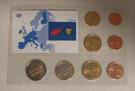 Zypern Euro Münzsatz 2008 PP Blisterkarte, Neu