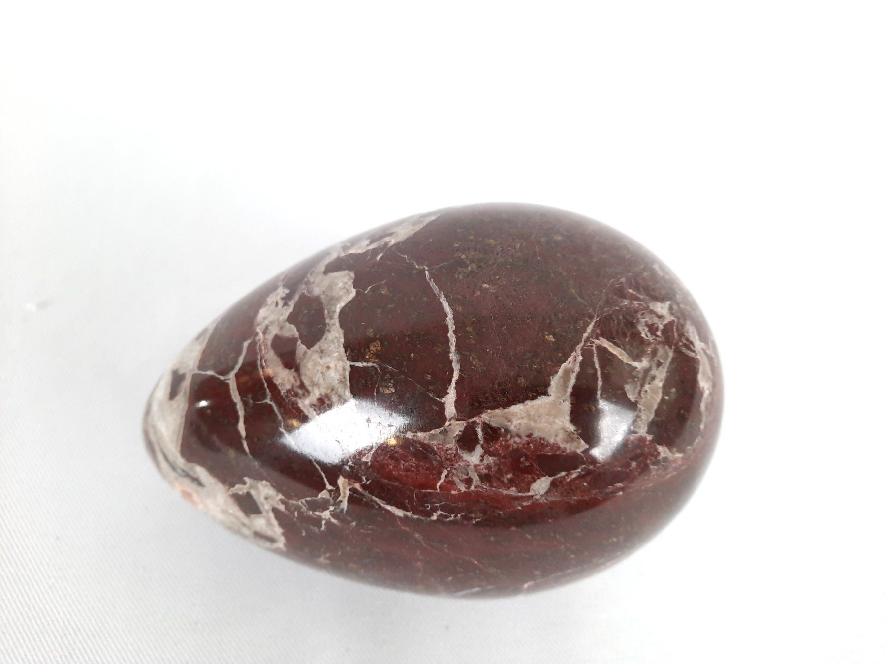 Mineralien & Heilsteine: Braun/Rotes Deko Ei in Marmor Optik – Gebraucht aus Beinwil am See von Restwert_Beinwil 8