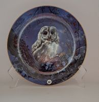 Wedgwood Sammelteller, "Eulen der Nacht" 5 schöne Teller"