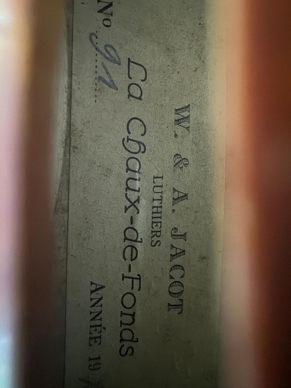 Strumenti musicali: Geige von W&A Jacod 1929 – Usato da Reinach BL venduto da Aron100 4