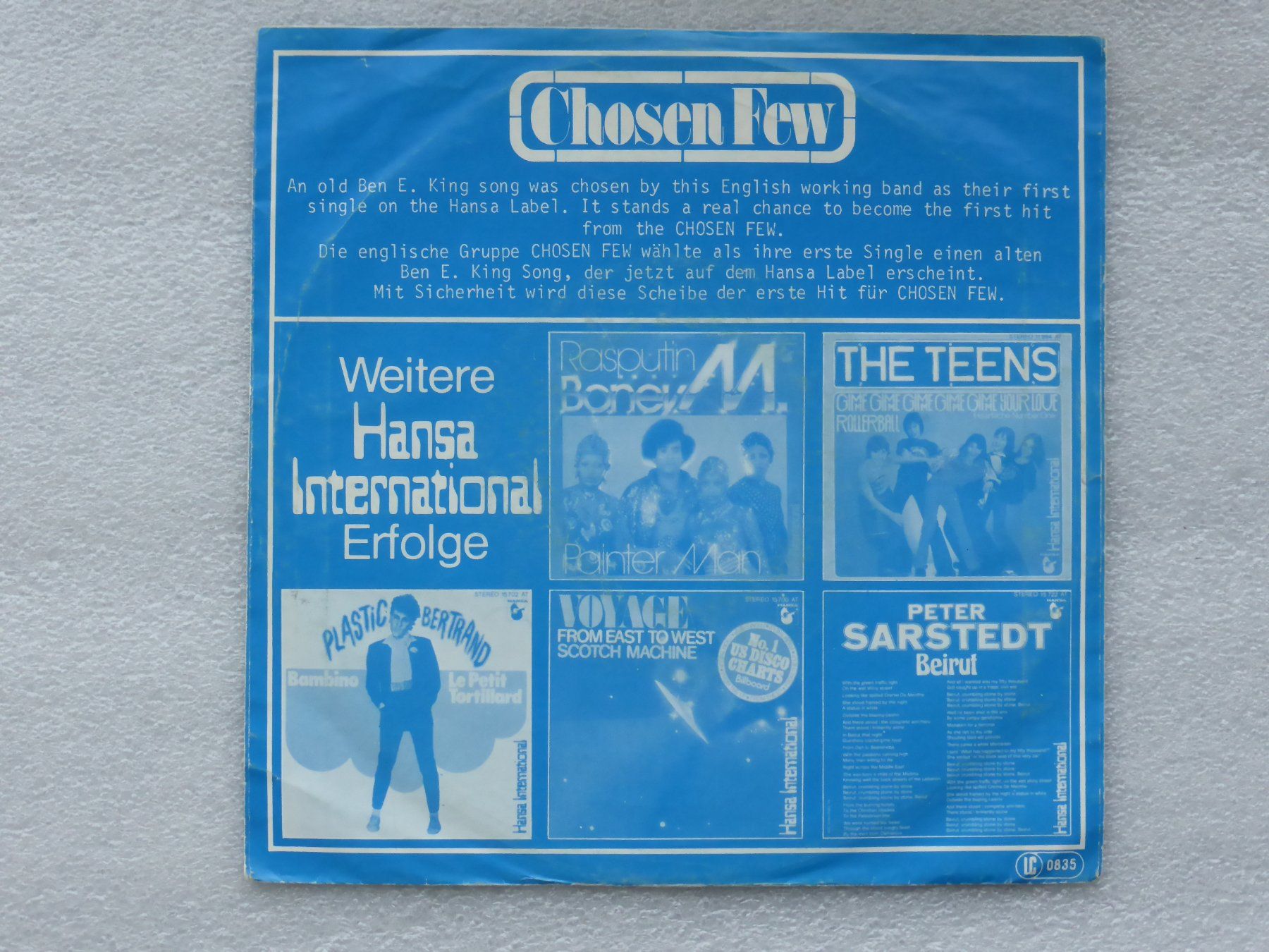 Vinyles: Vinyl Single  CHOSEN FEW – D'occasion à Küssnacht am Rigi par Mondkinder 3
