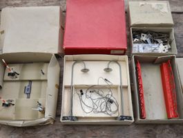 BUCO 2 x Bogenlampe Set + Kibri Brücke & Bahnüb. - Spur 0