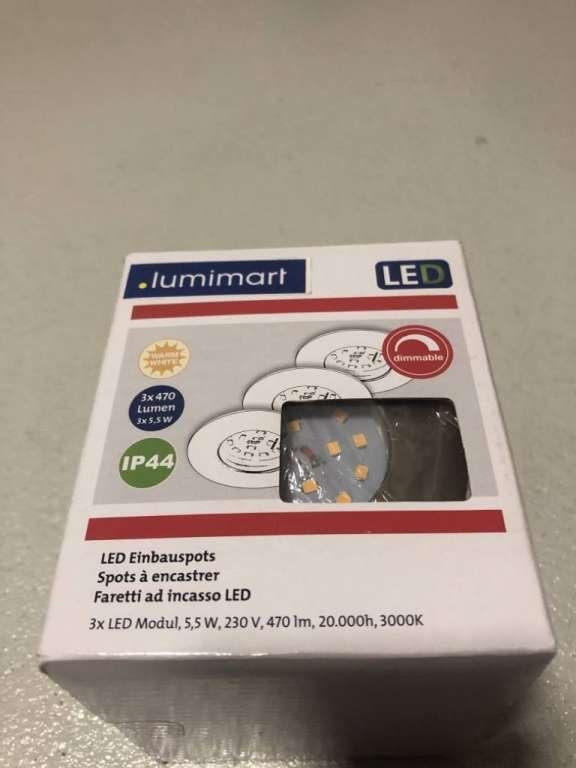 Livique Lampadari & plafoniere: Neuer OVP Einbauspot-Kit 3x 470 Lumen – Nuovo e nell'imballaggio originale da Dotzigen venduto da Fighter2