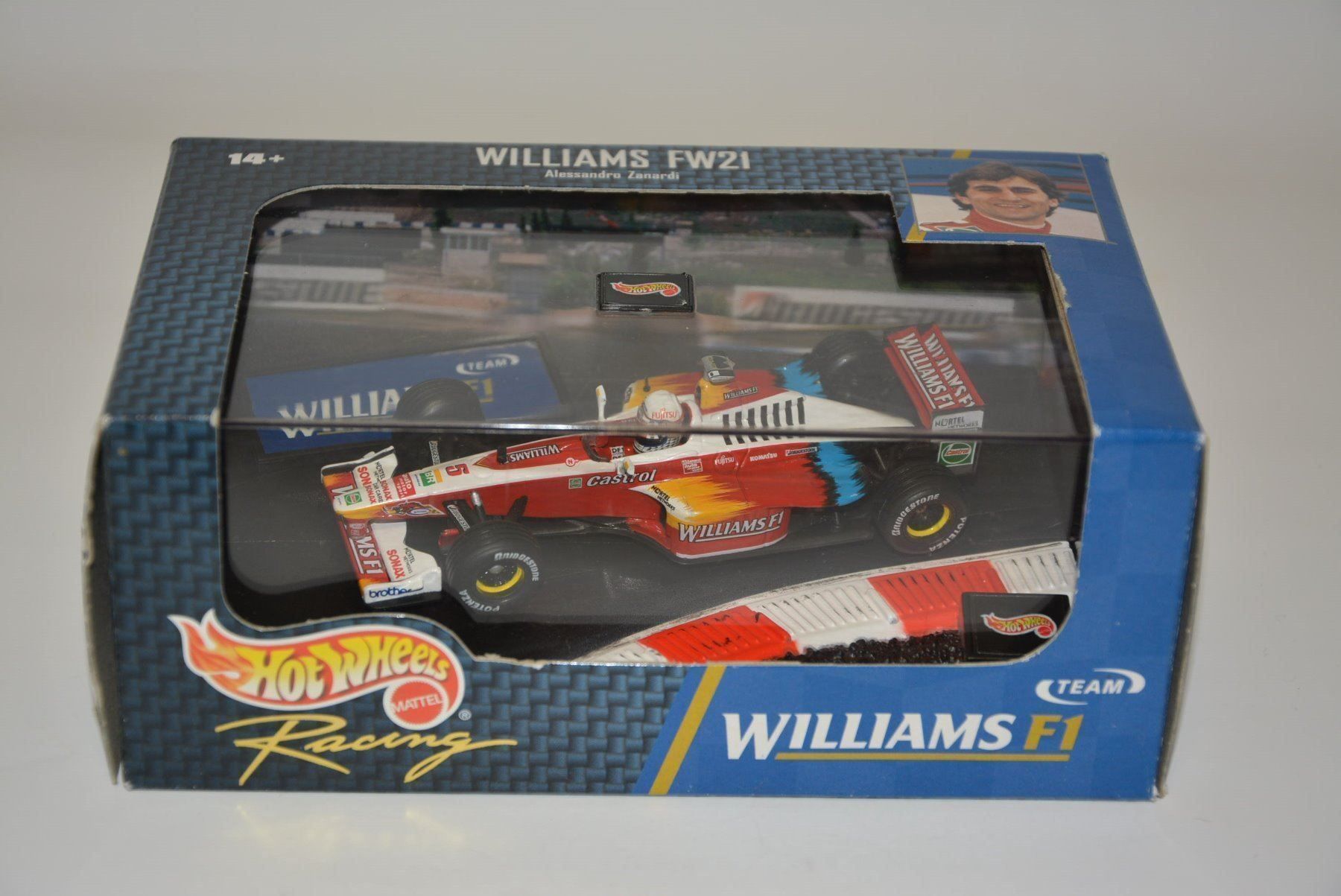 Williams Modellini d'auto: Williams FW21 Zanardi,  Hot Wheels 1:43 – Nuovo e nell'imballaggio originale da Goldach venduto da Feivel9