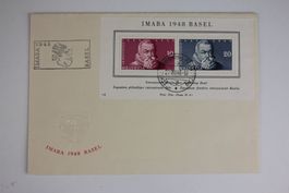 IMABA 1948 Basel Brief Block Helvetia FDC #5