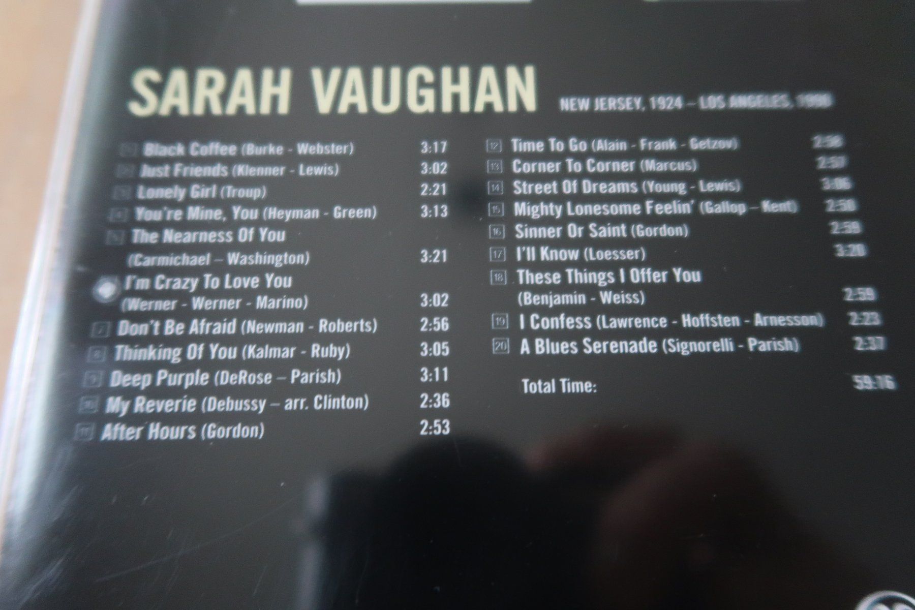 CDs: SARAH VAUGHAN - ST - SACD – Gebraucht aus Basel von Patiscat 3