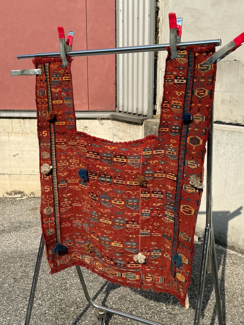 Tapis: Satteldecke oder Lasttierdecke Sileh-Technik end 19th 104x80 – D'occasion à Vacallo par cri_229f