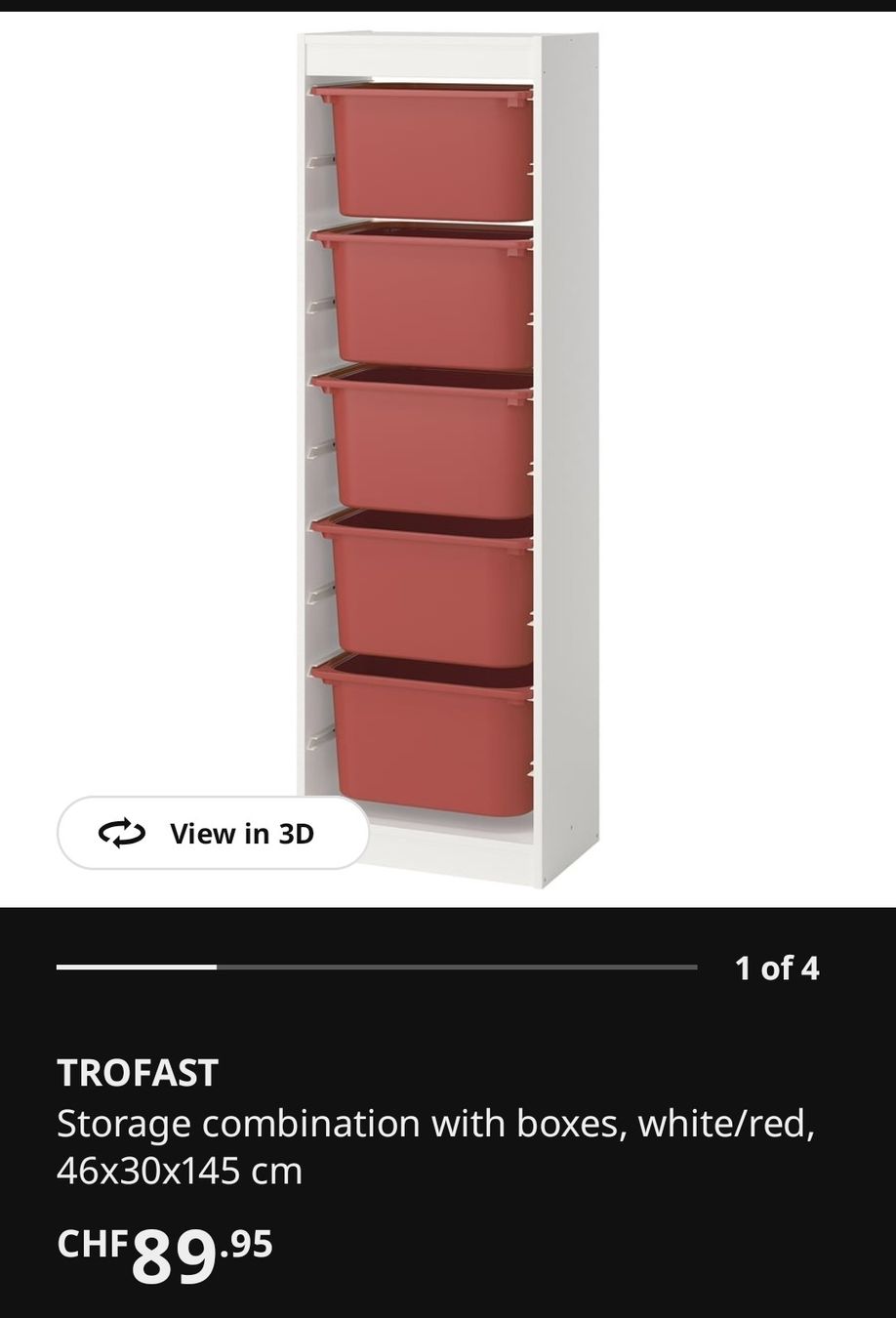 Ikea Scaffali: Ikea Trofast shelf with boxes – Usato da Muri AG venduto da MrsRami 2