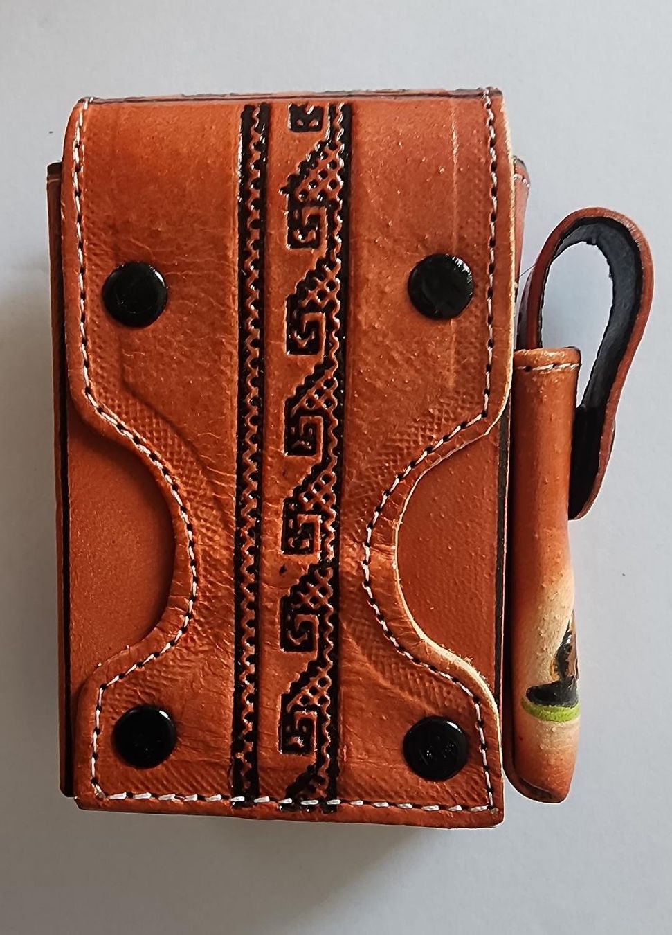 Altri Prodotti per fumatori: PERU: Zigaretten Etui aus Leder, NEU!! – Nuovo (secondo la descrizione) da Lima- Peru venduto da Alpaka-Haus 3