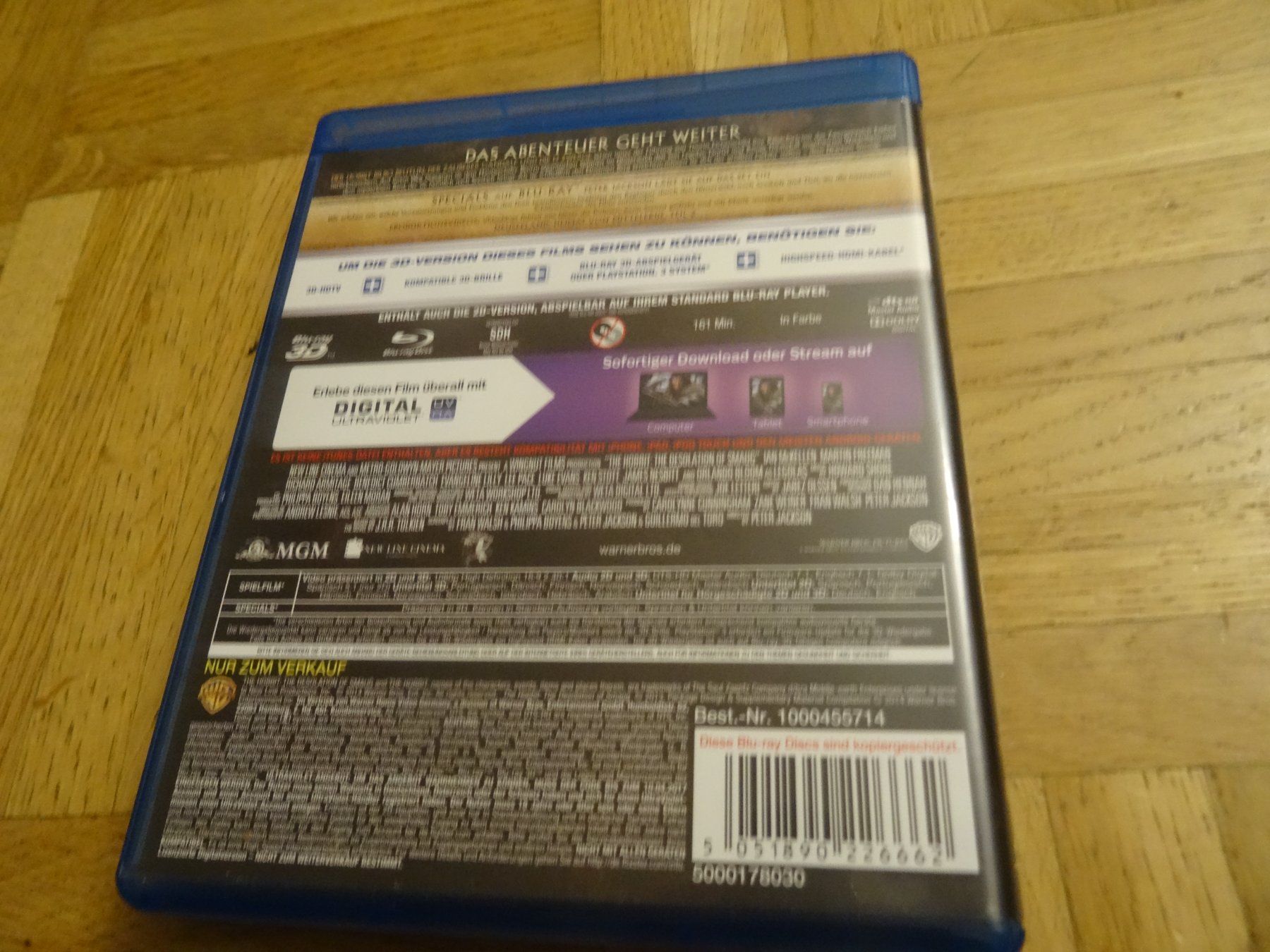 Tutti i DVDs: Der Hobbit - Smaugs Einöde 3D – Usato da Olten venduto da Disc-Verkauf 1