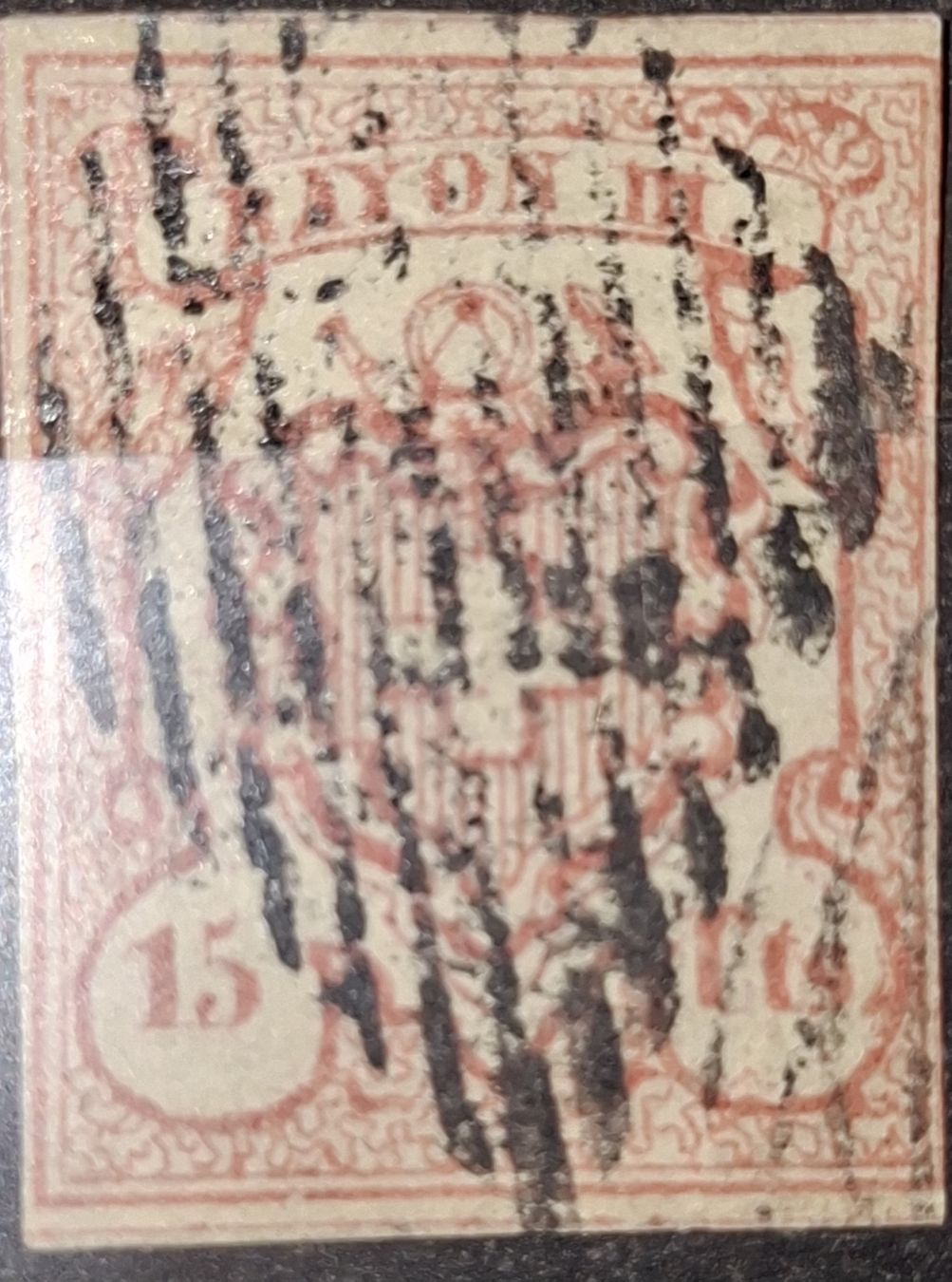 Tutti i francobolli: Rayon Nr. 19 Cts 3 Stk. Kat. 4700.- – Usato da Balgach venduto da SIMEON27 2