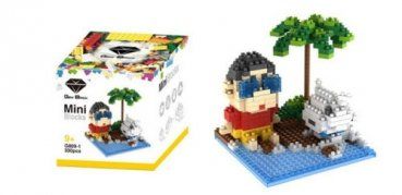 Nanoblock Kit di costruzioni: Gem Brick - Shinchan - G809-1 – Nuovo e nell'imballaggio originale da Hochdorf venduto da ruest-online