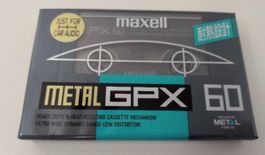 MAXELL GPX-60 Type IV Metal Audio Kassette Originalzustand