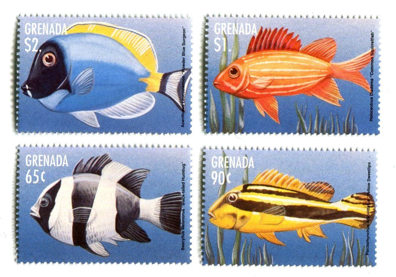 Tous les timbres: Briefmarken "Fische". Grenada. – Neuf avec emballage d'origine à Basel par Butsch5