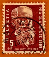 Nr.J 178 Karl Hilty Pro Juventute GESTEMPELT  