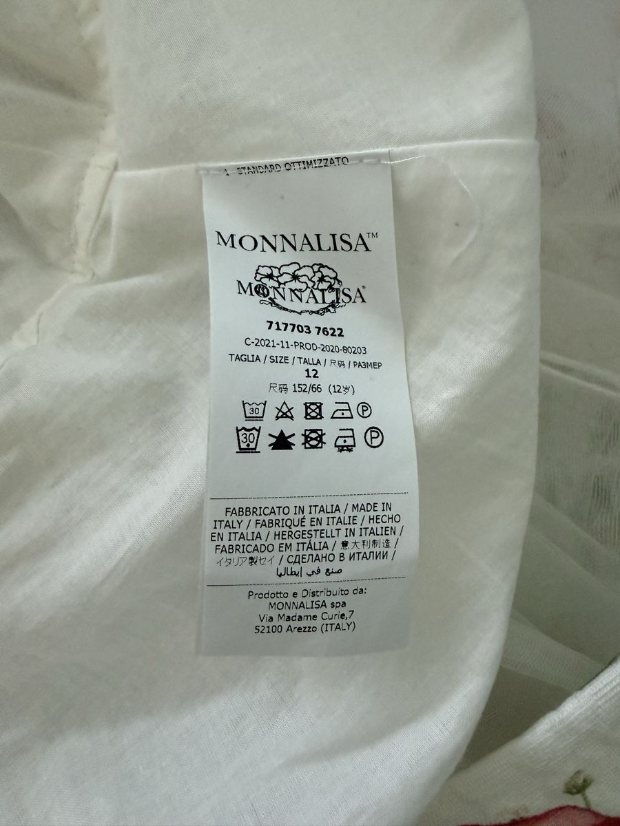 Monnalisa Vestiti & Gonne: Monnalisa Mädchen Rock, Gr. 152/12J, Blumenmuster – Nuovo (secondo la descrizione) da Adliswil venduto da mun_k9pf 3