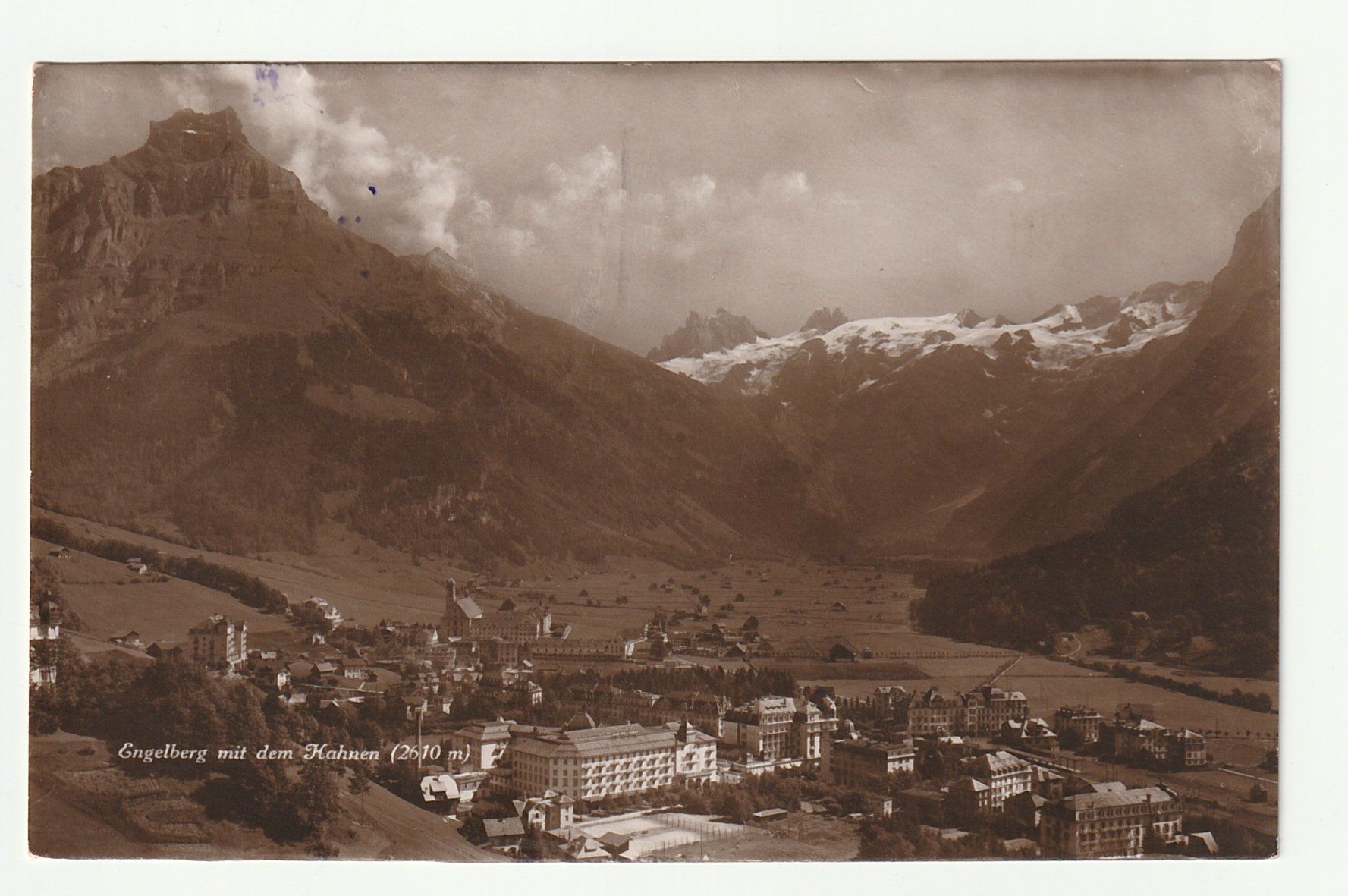 Cartoline postali: Ansichtskarte 1929 Engelberg mit dem Hähnen, Obwalden – Usato da St. Gallen venduto da Ricardo_Deals