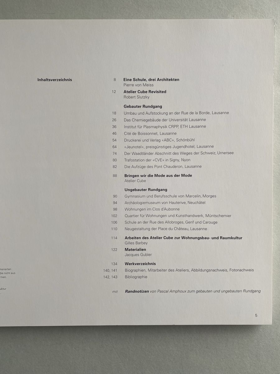 Libri: Atelier Cube Architecture Book by Collomb and Vogel. – Usato da Zürich venduto da lesgarcons 1