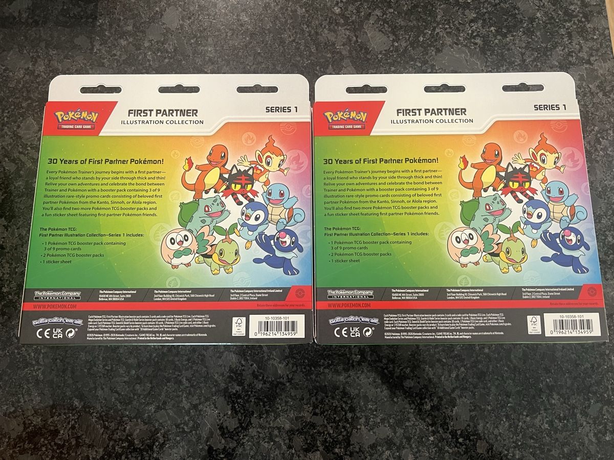 Pokémon Carte collezionabili: Pokemon First Partner Series 1 - EN 2er Pack – Nuovo e nell'imballaggio originale da Luzern venduto da LuzernTCGLab 1