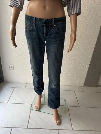 G-Star Raw Women's Jeans, Dark Wash, Size 27/31, Distressed