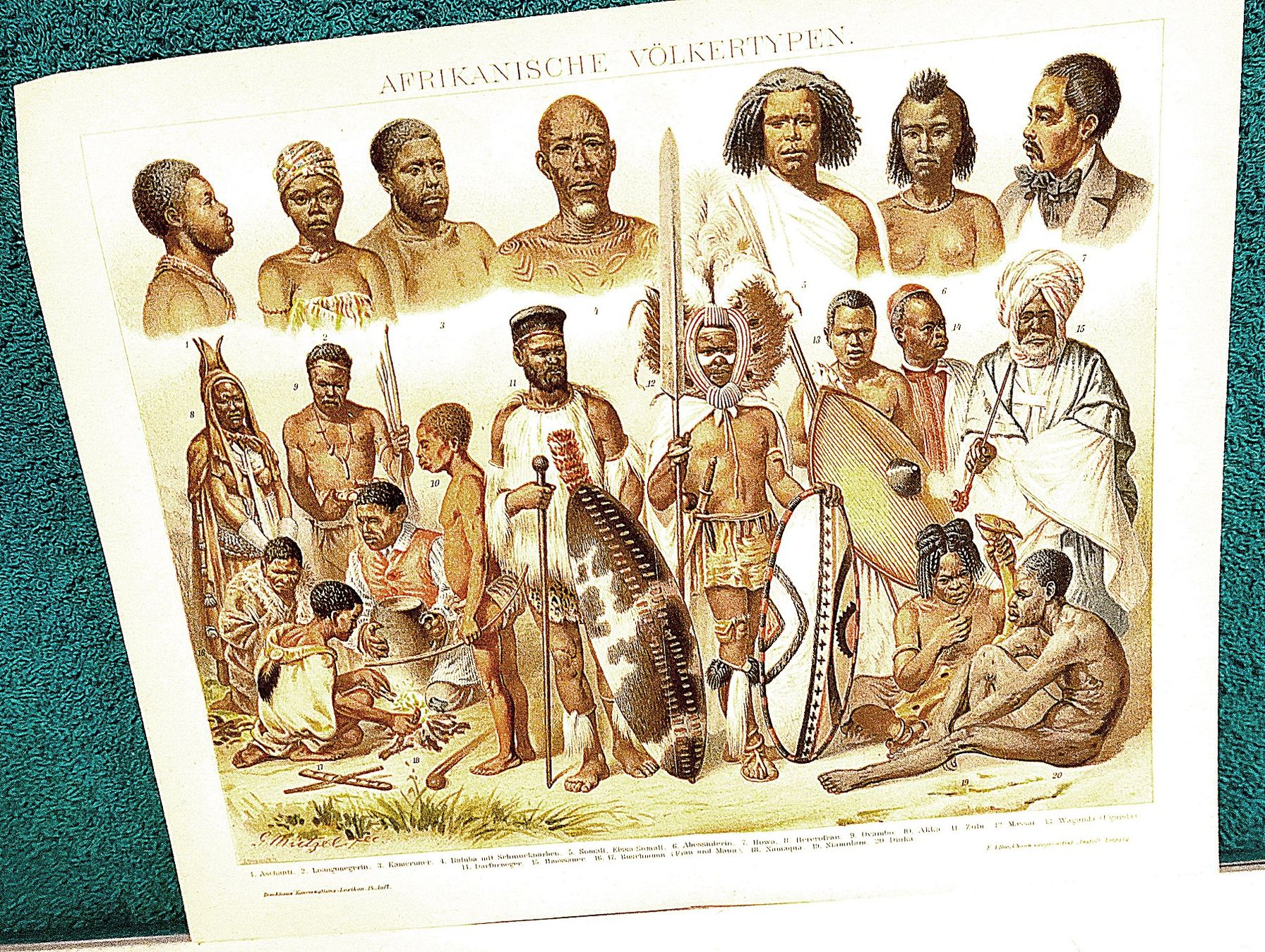 Grafica & Litografie: Afrikanische Völker – Usato da Baar venduto da 2cvbaar