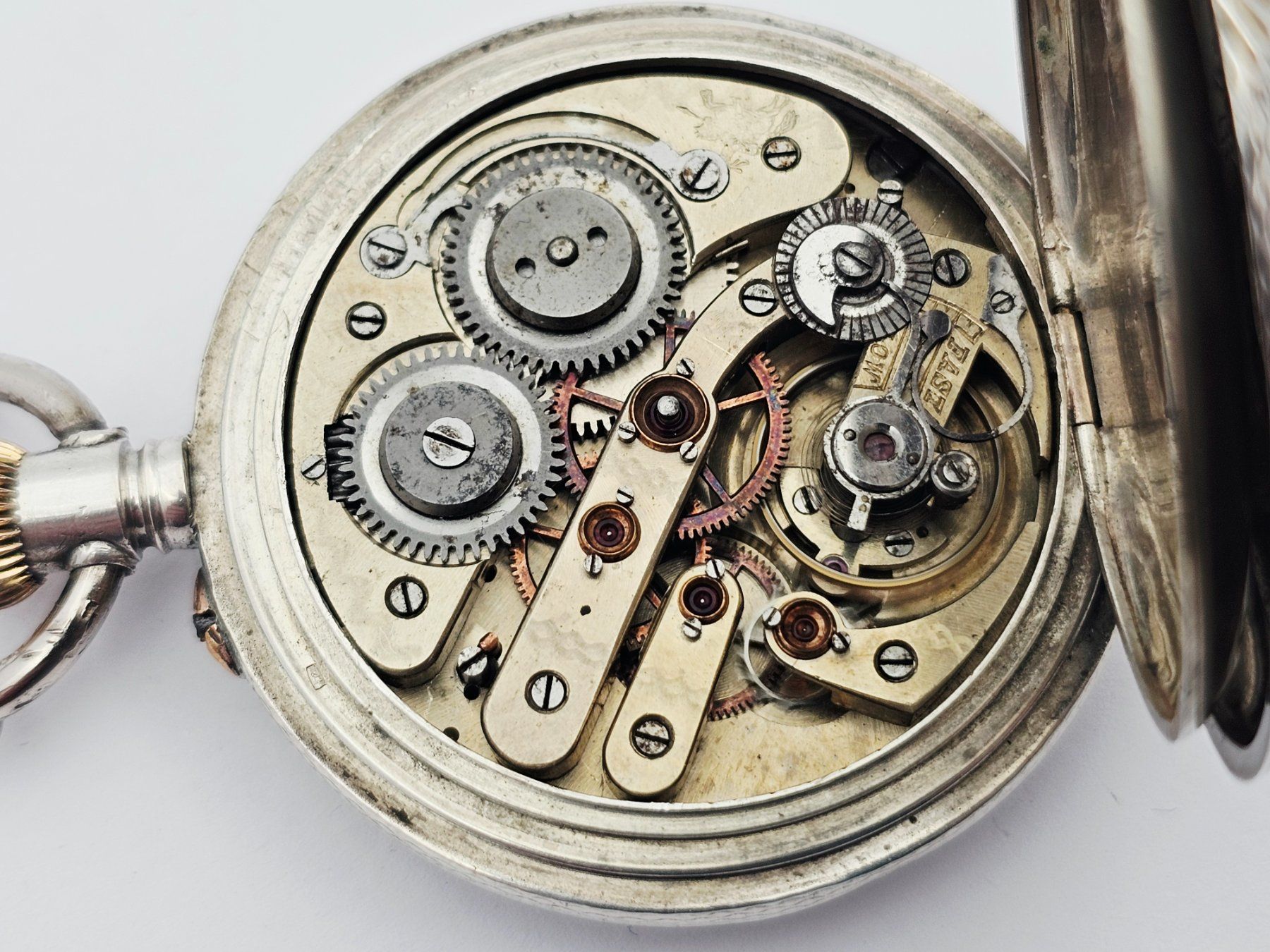 Orologi: Antike Savonette Taschenuhr 800 Silber – Usato da Bassersdorf venduto da AnkerWatch 4