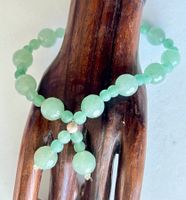 Aventurin-Armband facettiert mit Silberkugel handgefertigt