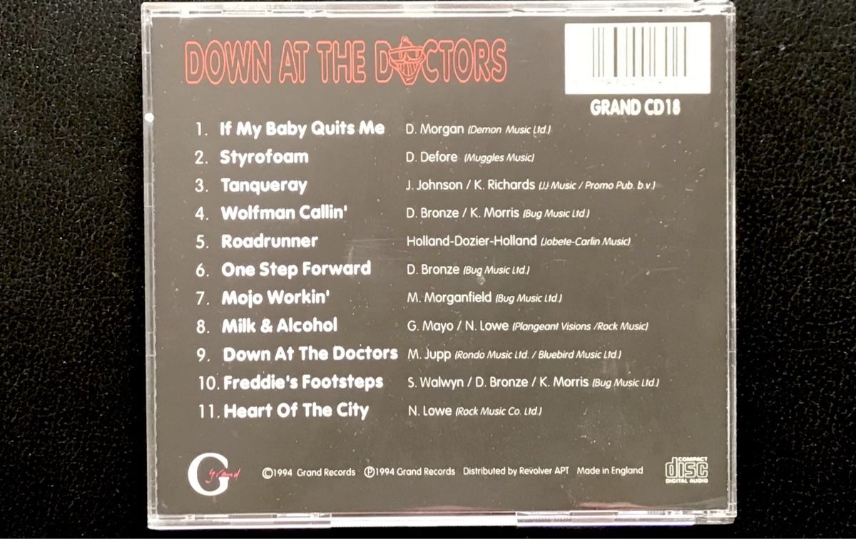 CD: CD Dr.Feelgood - Down At the Doctors – Usato da Zürich venduto da tomakomai 1