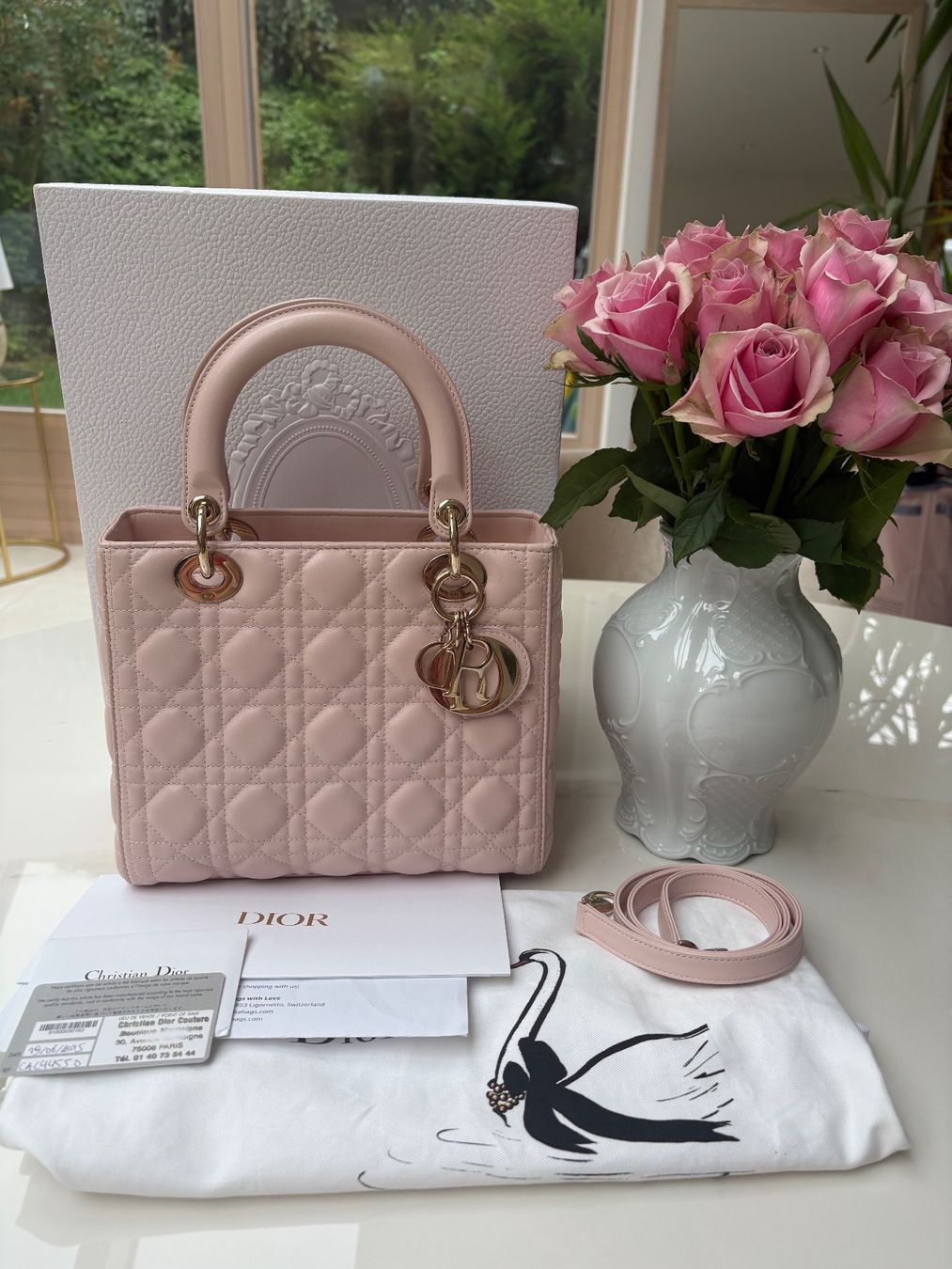 Dior Borse da donna: Lady Dior Medium in rosa – Usato da Bad Zurzach venduto da a1001