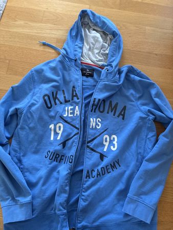 OKLAHOMA (Jeans) Kapuzenjacke, Hellblau, Gr XL