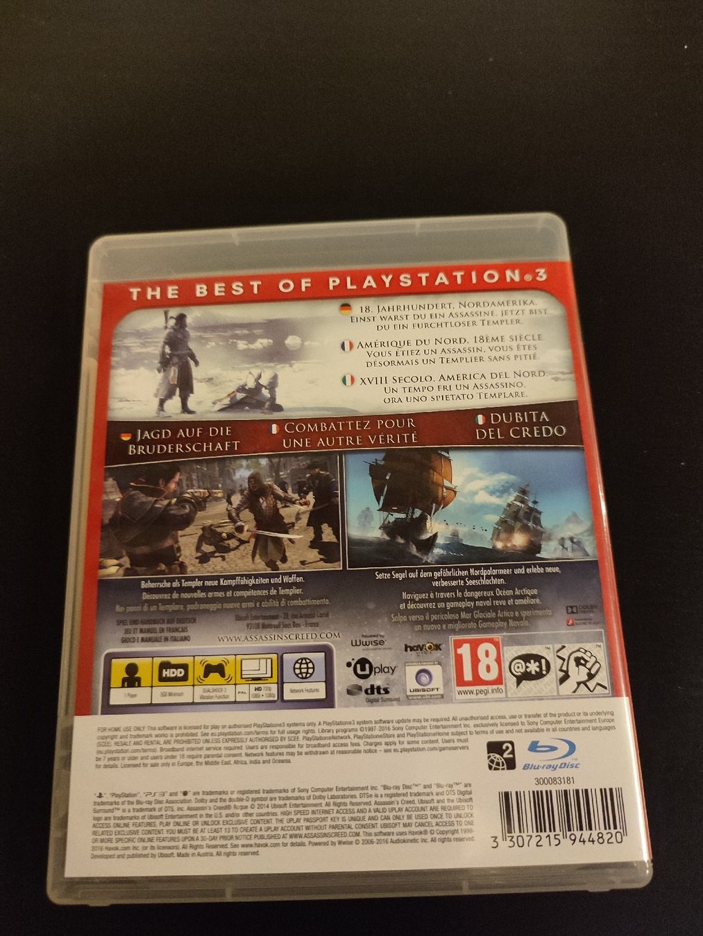 Sony Giochi: Assassin's Creed Rogue, PS3 Game – Usato da Martigny venduto da Errika 2