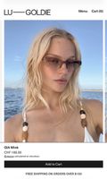 Lu Goldie Gia Mink Sonnenbrille NP 166
