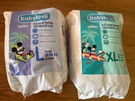 NEU! Babylove Schwimmwindeln - Grösse L+XL