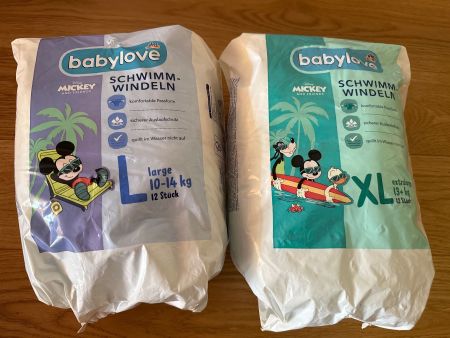 NEU! Babylove Schwimmwindeln - Grösse L+XL