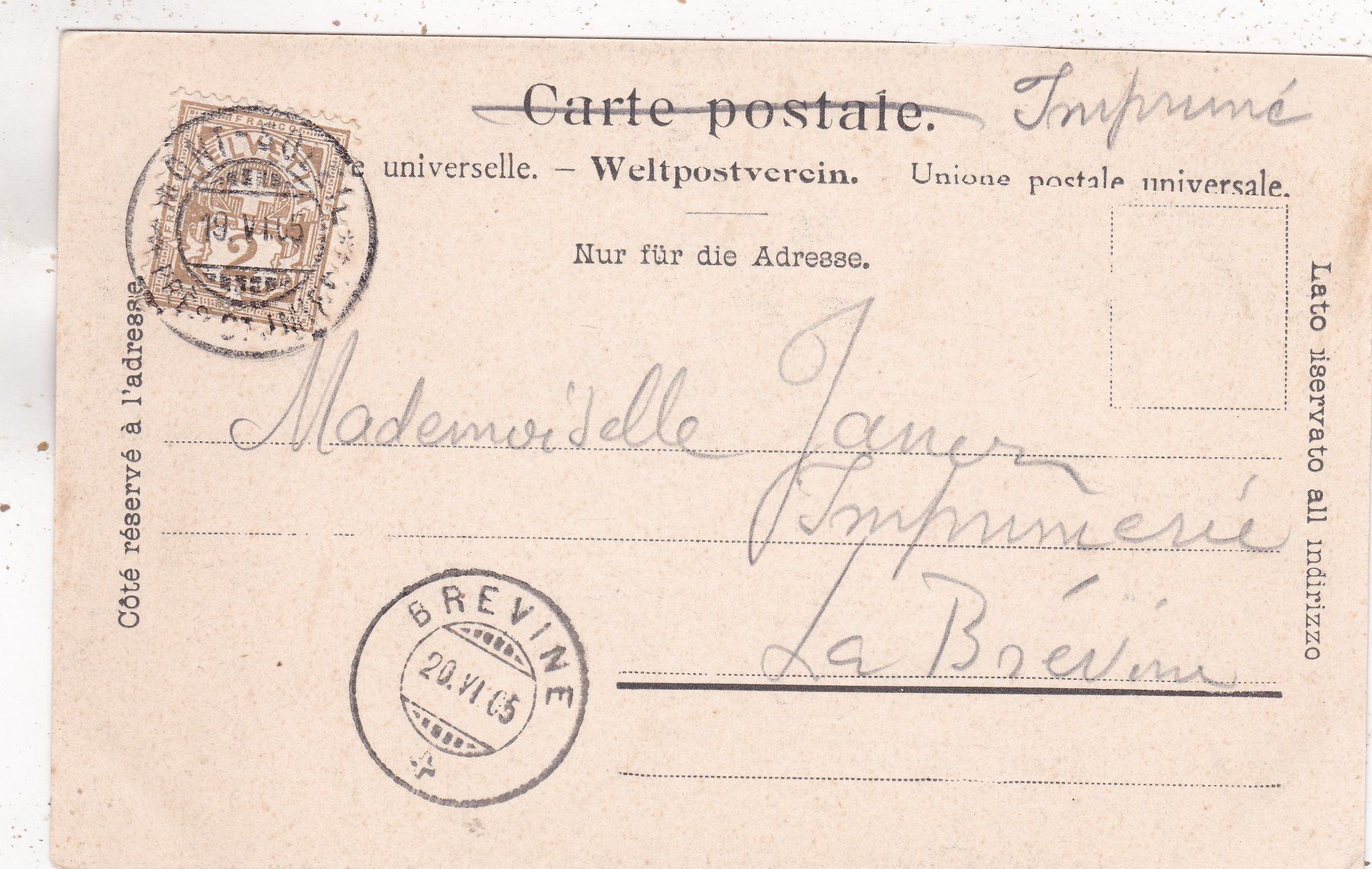 Ansichtskarten: Les Gorges du Pichoux 1905 – Gebraucht aus Herisau von Lisegrat2008 1
