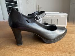 Tamaris Pumps schwarz Leder Grösse 40 neu mit Karton