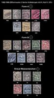 1882-1906 Ziffernmuster 3 Serien Vollstempel mit 81 Fr 570.-