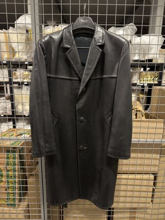 Echter Leder Trenchcoat Schwarz – Zeitlos & Elegant