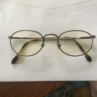 Calvin Klein Brille Metallrahmen oval goldfarben