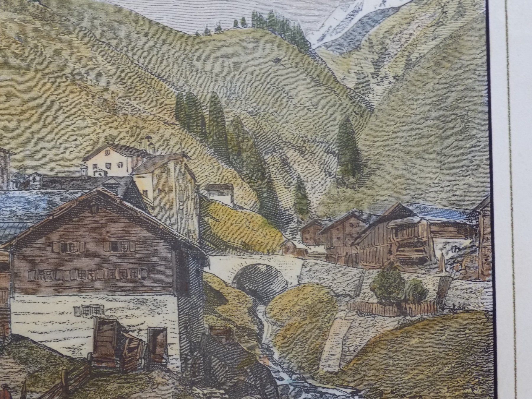 Gravures: Splügen koloriert – D'occasion à Risch par Rischli15 9