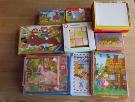 14 Puzzles Vintage Würfelpuzzle, Retro