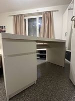 IKEA MALM Schreibtisch 140x65 cm  weiß mit Schubladen