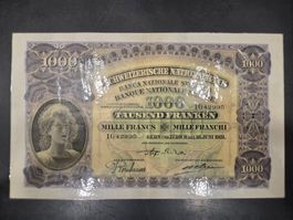 1000 Franken 1931 Giesserei
