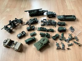Large lot of Dinky / Meccano / Solido Military Tanks Jeeps