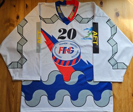 FTHG Trikot #20 Ticinese Hockey Gr. XL NLA Eishockey Schweiz